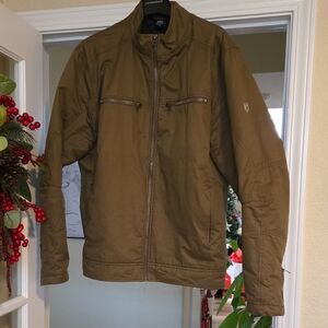 Kuhl Men's Brown Lightweight Jacket (style: Moto X)
